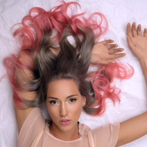 Modern gekleurd haar